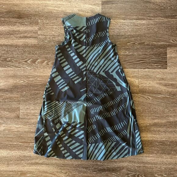 EUC Porto San Francisco Medina Zip-Up Vest Dress Sz 0 Abstract Print Sleeveless - Picture 8 of 16